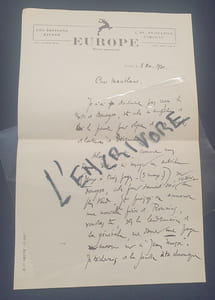 Lettre autographe  signée de Jean Guéhénno l - Novembre 1930