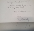 Lettre autographe  signée de Jean Guéhénno l - Novembre 1930. 