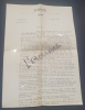 Lettre autographe  signée de Jean Messmer - Revue Littéraire Rencontre Lausanne 1951. 