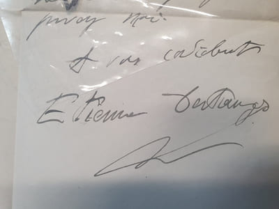 Lettre autographe signée d'Etienne Destranges ( Etienne Rouillé ) - Revue Ouest Artiste - Nantes Novembre 1911