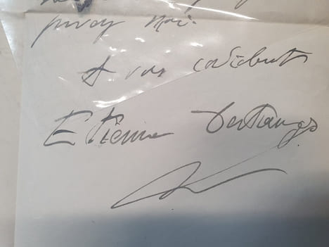 Lettre autographe signée d'Etienne Destranges ( Etienne Rouillé ) - Revue Ouest Artiste - Nantes Novembre 1911. undefined