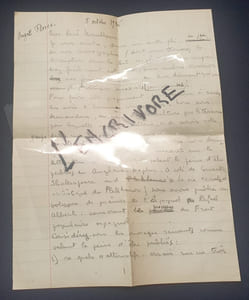 2 lettres de Angel Flores - Octobre 1936 et Avril 1937 Critics Group New York 