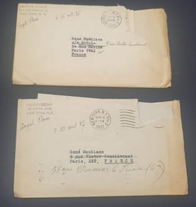 2 lettres de Angel Flores - Octobre 1936 et Avril 1937 Critics Group New York 