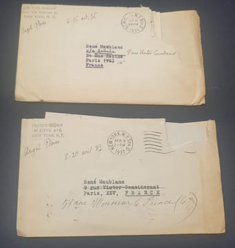 2 lettres de Angel Flores - Octobre 1936 et Avril 1937 Critics Group New York . undefined