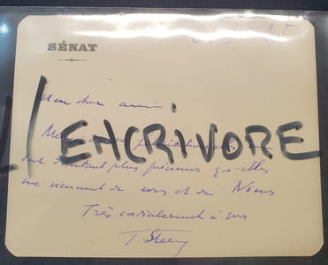 Billet autographe signé de Théodore Steeg - 1935