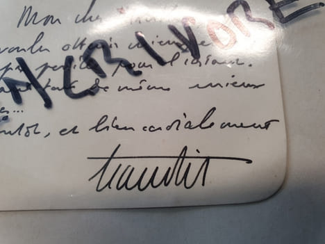 Carte autographe signé de Jean Piot - Septembre 1934. undefined