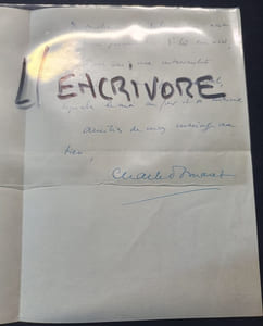Lettre autographe signée de Charles Pomaret - 1938 ou 1939