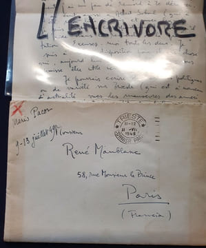 Lettre autographe signée de Mario Pacor - 1949. undefined