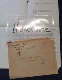 Lettre Tapuscrite signée de Vital Gayman - 1937
