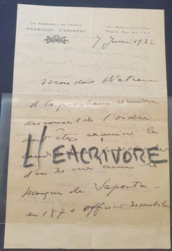 Lettre Autographe signée du Maréchal Franchet d'Espérey - 1932. undefined