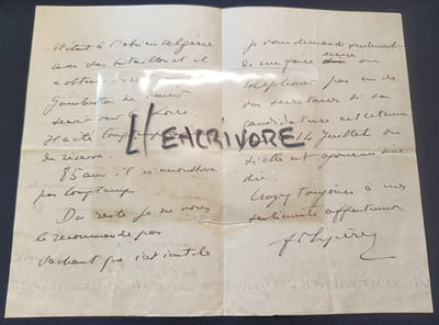 Lettre Autographe signée du Maréchal Franchet d'Espérey - 1932