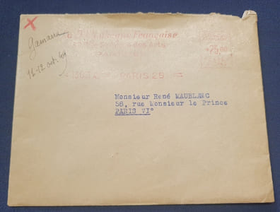 Lettre signé de Pierre Gamarra - Octobre 1949
