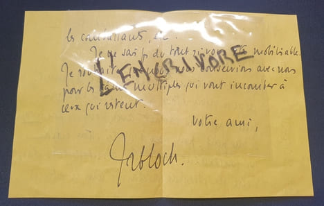Lettre autographe signée de Jean Richard Bloch - Septembre 1939. undefined