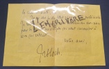Lettre autographe signée de Jean Richard Bloch - Septembre 1939. 