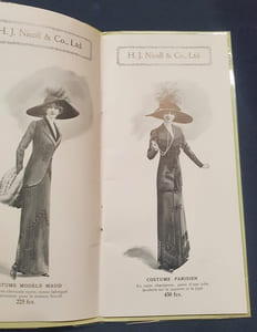 Catalogue Nicoll and Co. - Modèles féminins Amazones Sports Tailleurs vers 1890