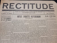 [ Presse Anarchiste ] - Rectitude - Organe des Pacifistes d'action et de la Ligue des objecteurs de conscience - Numéro 7 du 20 Janvier 1937