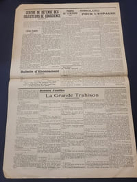 [ Presse Anarchiste ] - Rectitude - Organe des Pacifistes d'action et de la Ligue des objecteurs de conscience - Numéro 7 du 20 Janvier 1937