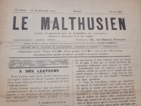 [ Presse Anarchiste - Néo Malthusianisme ]- Le Malthusien - Numéro 15 de Février 1910. undefined