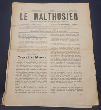 [ Presse Anarchiste - Néo Malthusianisme ]- Le Malthusien - Numéro 15 de Février 1910. undefined