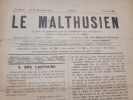 [ Presse Anarchiste - N&eacute;o Malthusianisme ]- Le Malthusien - Num&eacute;ro 15 de F&eacute;vrier 1910. 