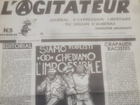 [ Presse Anarchiste -] L'Agitateur - Journal d'expression libertaire du groupe d'Aubenas -  Numéros 4 & 5 de Novembre 1981 et Février 1982