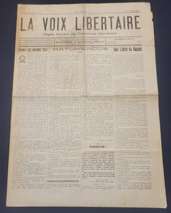 [ Presse Anarchiste ] La Voix Libertaire ( 1ere série ) - 2 Numéros - 1er Juillet et 1er Septembre 1928