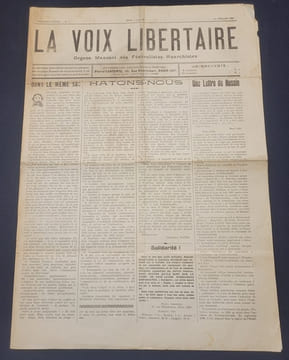[ Presse Anarchiste ] La Voix Libertaire ( 1ere série ) - 2 Numéros - 1er Juillet et 1er Septembre 1928. undefined