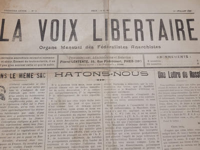 [ Presse Anarchiste ] La Voix Libertaire ( 1ere série ) - 2 Numéros - 1er Juillet et 1er Septembre 1928