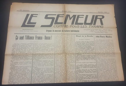 [ Presse Anarchiste ]- Le Semeur contre tous les tyrans - 20 numéros - 1927/1935