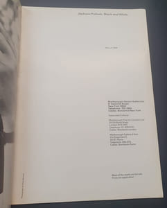 Catalogue d'exposition Jackson Pollock - New York Mars 1969