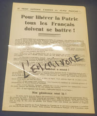 Rare tract de la Résistance française - Front National de lutte pour l'indépendance et la Libération de la France - 14 Juillet 1944
