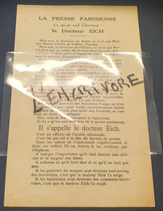   Rare tract de la Résistance française - Comité National des Journalistes - Zone Nord 