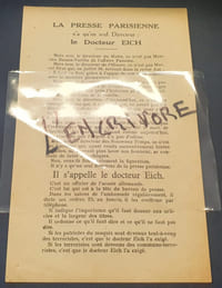 Rare tract de la Résistance française - Comité National des Journalistes - Zone Nord