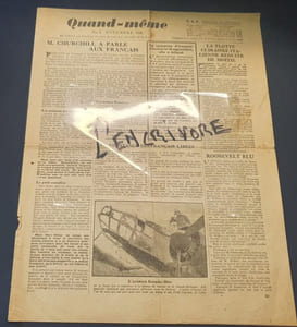 3 Bulletins Quand Mème - Les Nouvelles qu'on vous cache - Octobre et Novembre 1940 - Parachutés par la R.A.F. 
