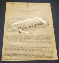 Paques de sang a Saint Claude - Tract des prètres et aumoniers du maquis aux évèques de France - Mai 1944
