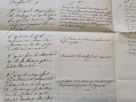 Ensemble de documents manuscrits sur la culture du lin et du chanvre en Auvergne - 1811. undefined