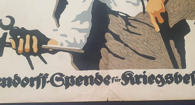 Affiche Originale de Ludwig Hohlwein  - Ludendorf-Spende für Kriegsbesch 