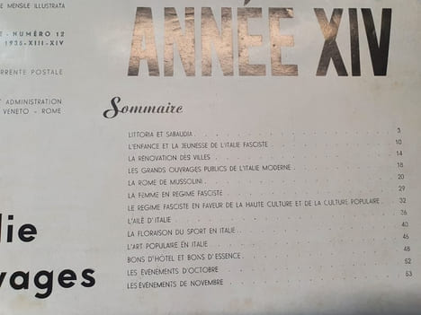 Italie Voyages - Revue touristique mensuelle de l'Enit - Numéro 12 - Octobre 1936. undefined