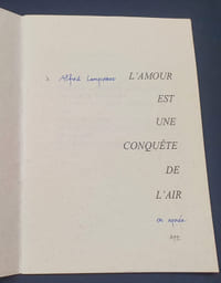 L'amour est une conquète de l'air