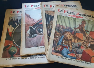 Ensemble de 31 numéros du Petit Journal - Supplément illustré du 04 Janvier 1931 au 02 Aout 1931 - 7 mois .
