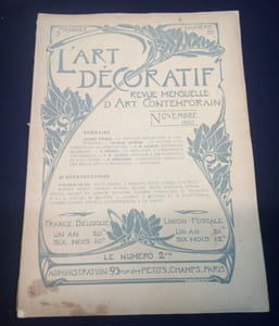 L'Art Décoratif -  Revue Internationale d'Art industriel et de Décoration - N.26 - Novembre 1900 - 3e Année