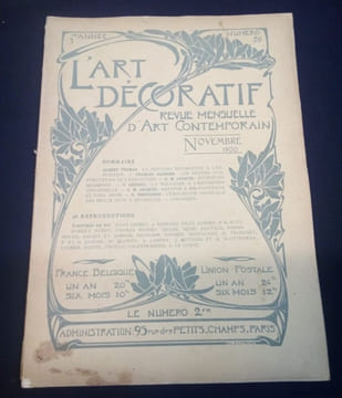 L'Art Décoratif - Revue Internationale d'Art industriel et de Décoration - N.26 - Novembre 1900 - 3e Année. undefined