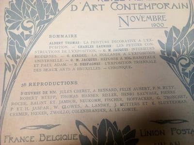 L'Art Décoratif -  Revue Internationale d'Art industriel et de Décoration - N.26 - Novembre 1900 - 3e Année