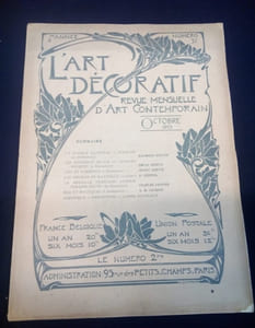 L'Art Décoratif -  Revue Mensuelle d'Art Contemporain - N.37 - Octobre 1901 - 4e Année