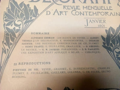 L'Art Décoratif -  Revue Mensuelle d'Art Contemporain - N.28 - Janvier 1901 - 3e Année