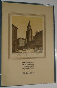Centenaire de la maison L. Frère, rue Jacob, Paris, 1826-1926 -