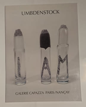 UMBDENSTOCK Verre Galerie Capazza - Nancay en Sologne 2008. undefined