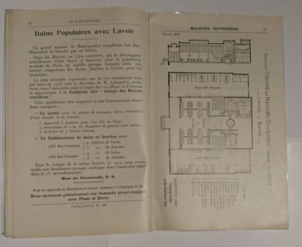 Le Bain Douche pour : Municipalités, casernes, prisons, maisons ouvrières, usines, écoles. Maison DELAROCHE. undefined