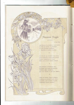 L'Année fleurie. Poésies de Charles Fuster. Illustrations L. Trianon. FUSTER Charles