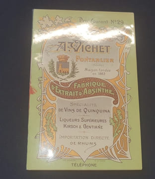 Grande Distillerie Vichet - Pontarlier - Absinthe , Quinquina , Kirsch , Gentiane , Rhums - Prix courant N. 29. undefined
